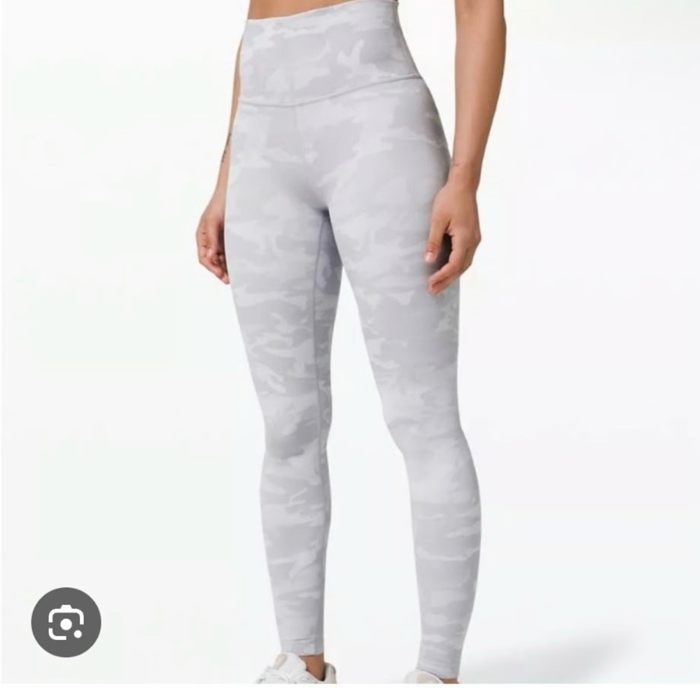 Lululemon Athletica Gray Camo Leggings